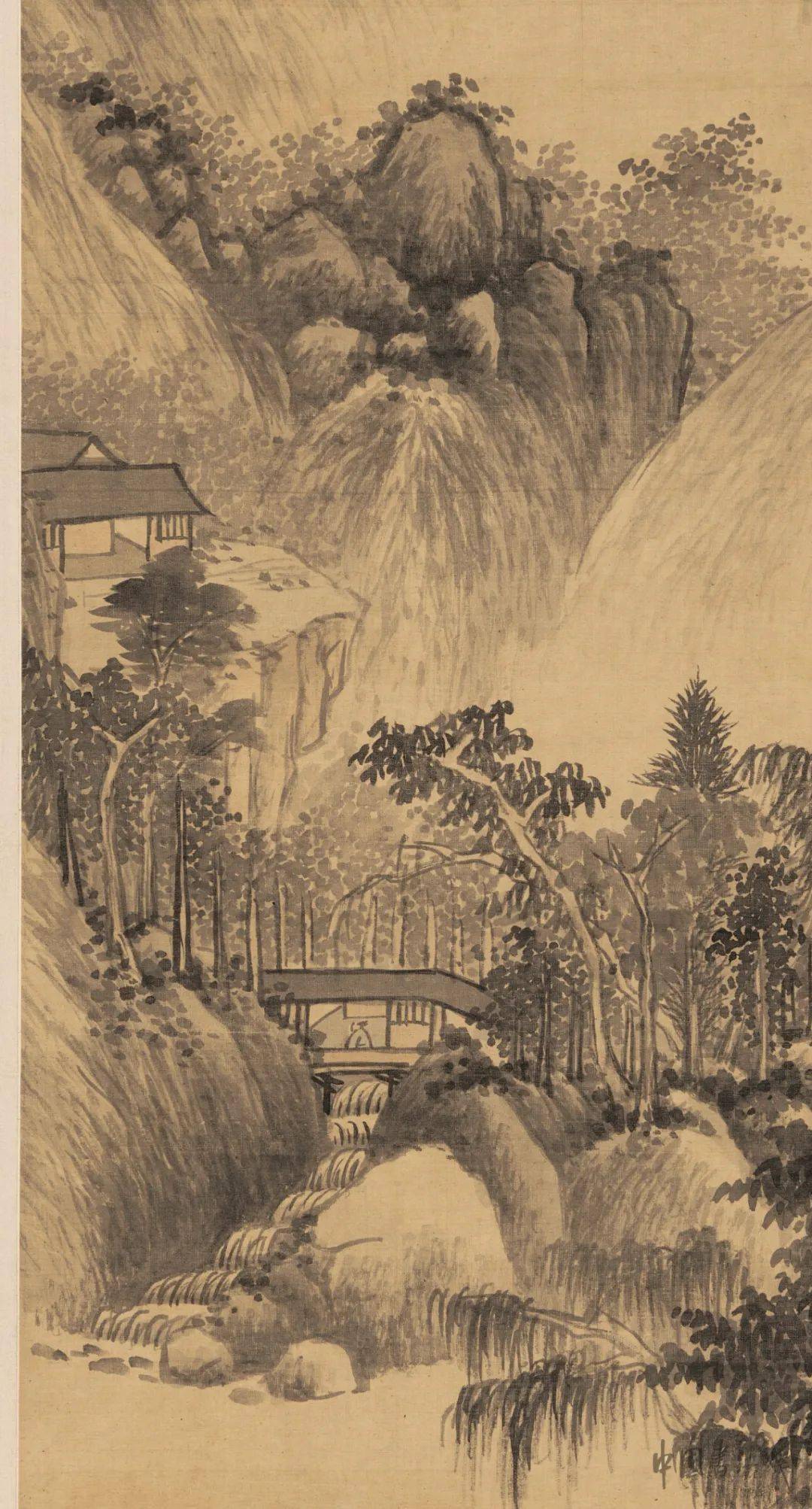 赏画| 王时敏《山楼客话图》_版权_内容_纸本