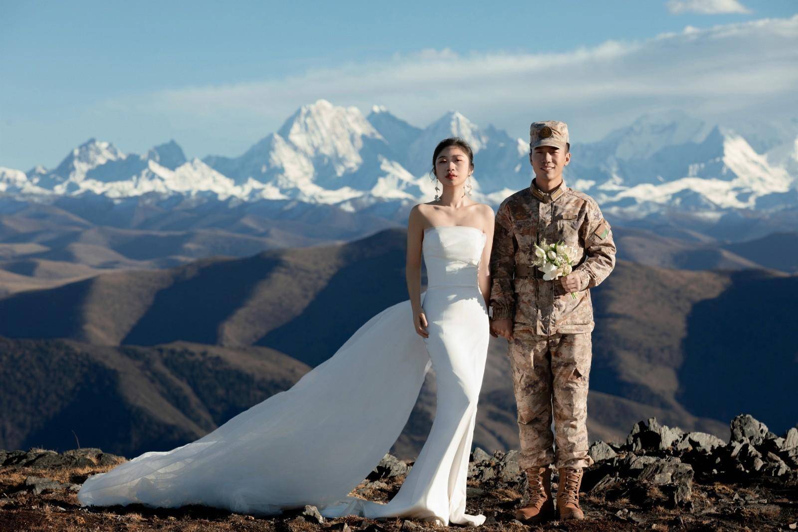 军人霸气图片结婚照图片