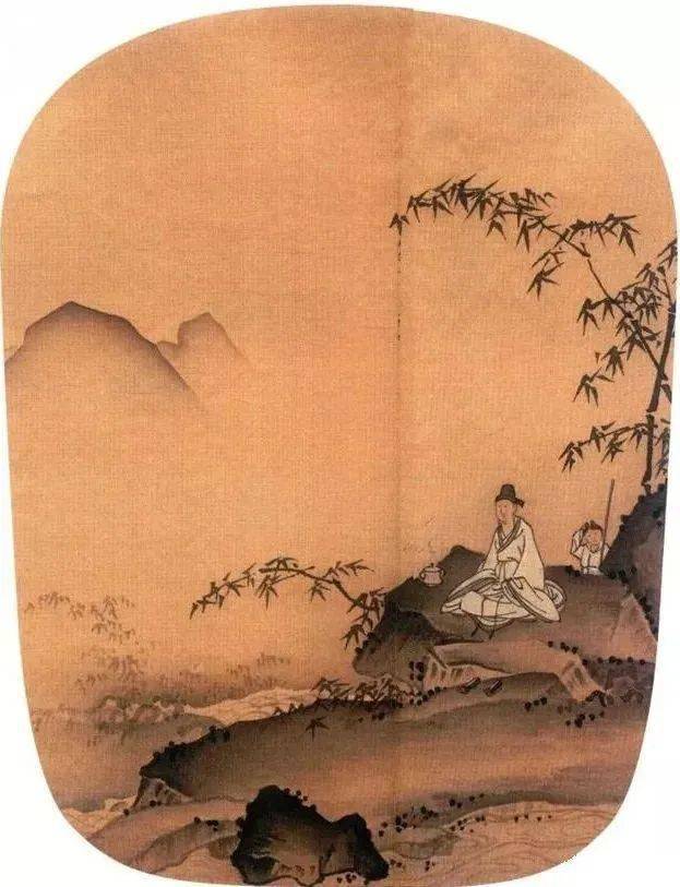 【国画教程】写意山水《竹涧焚香》_人物_作品_边缘