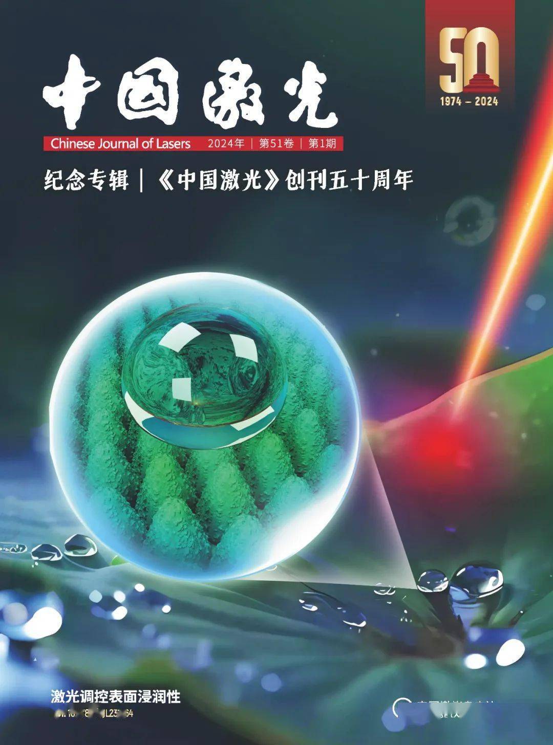 《中国激光》创刊50周年 | 师法自然:飞秒激光调控材料表面浸润性
