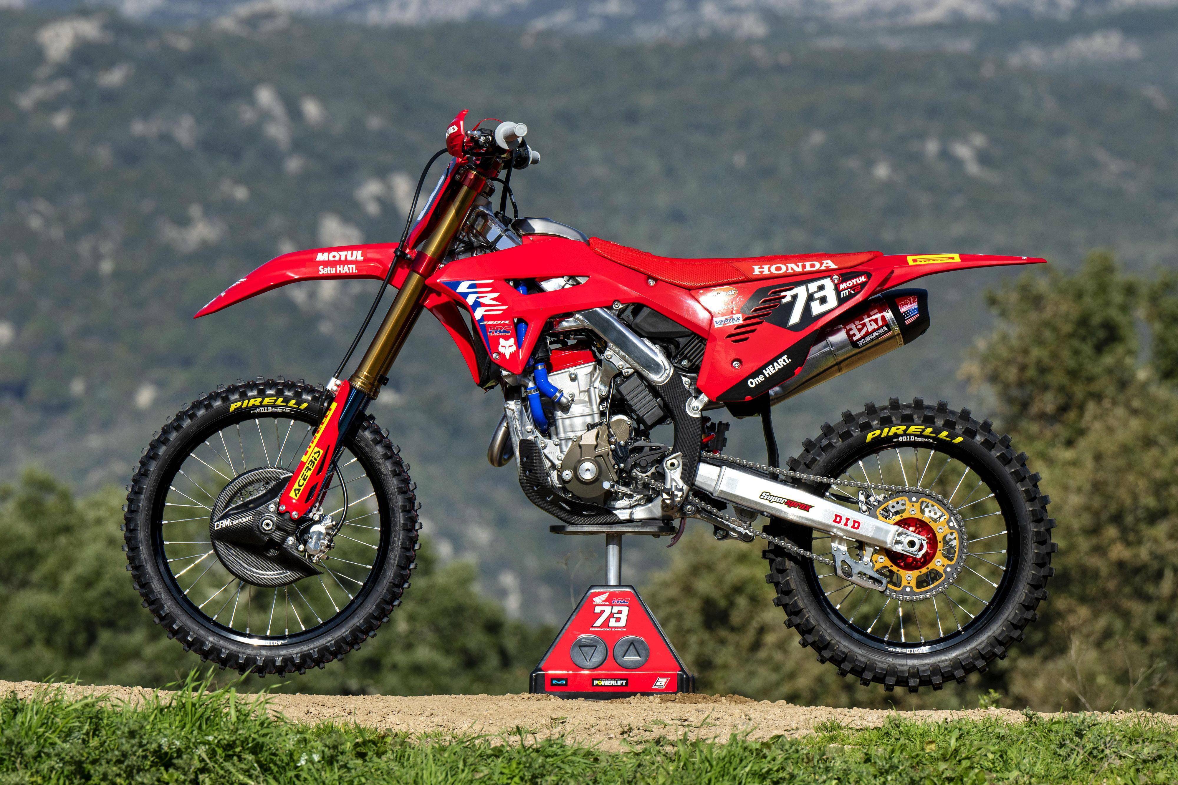 mxgp 世界越野锦标赛 2024:honda crf250rw 工厂赛车