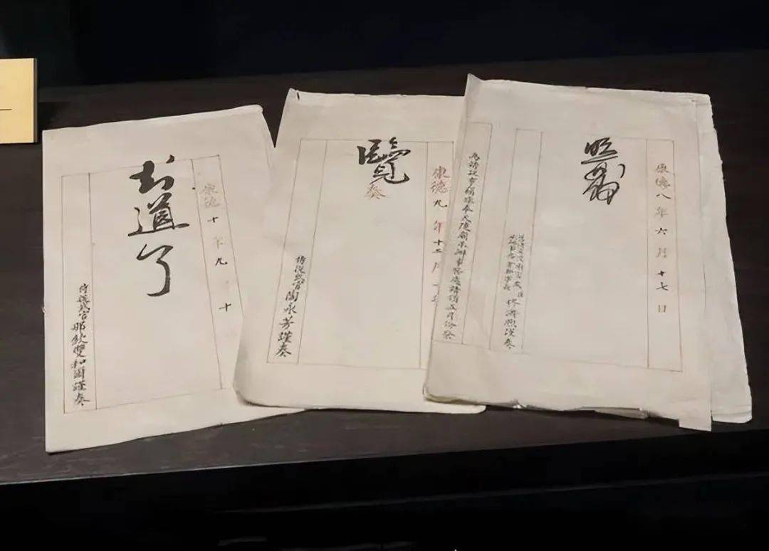 溥仪批阅的奏章除了奏章,溥仪还题字给日本人,对日本人卑躬屈膝.