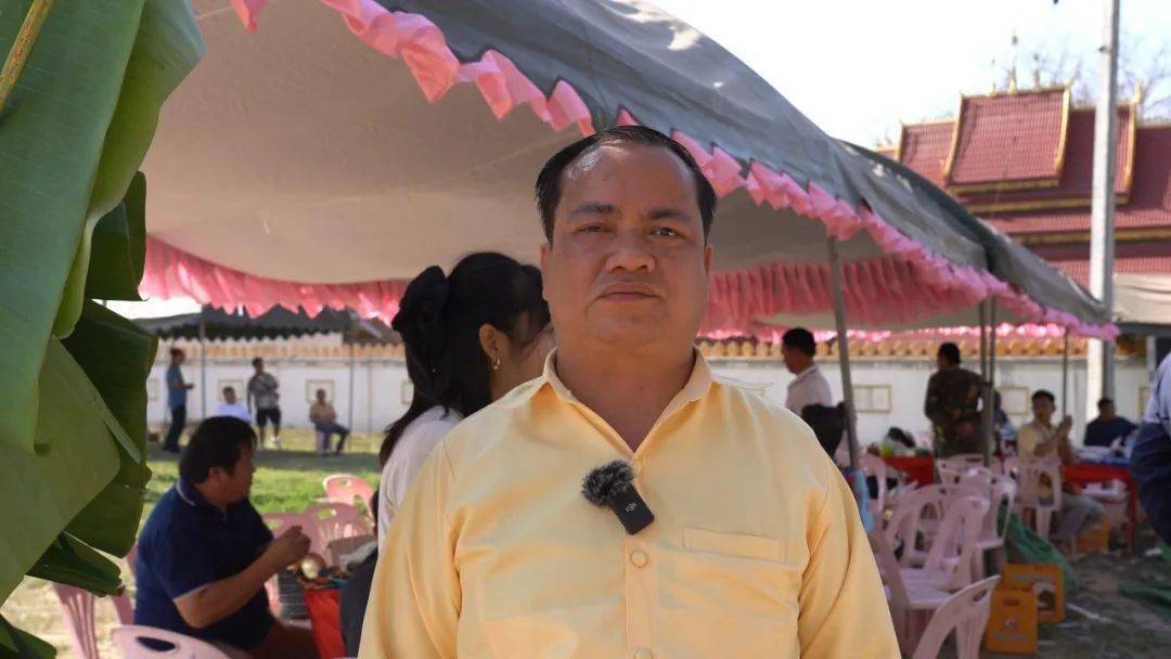 老挝勐新县宣传部副部长 安鹏:今天,我们非常高兴中老友好村寨勐腊县