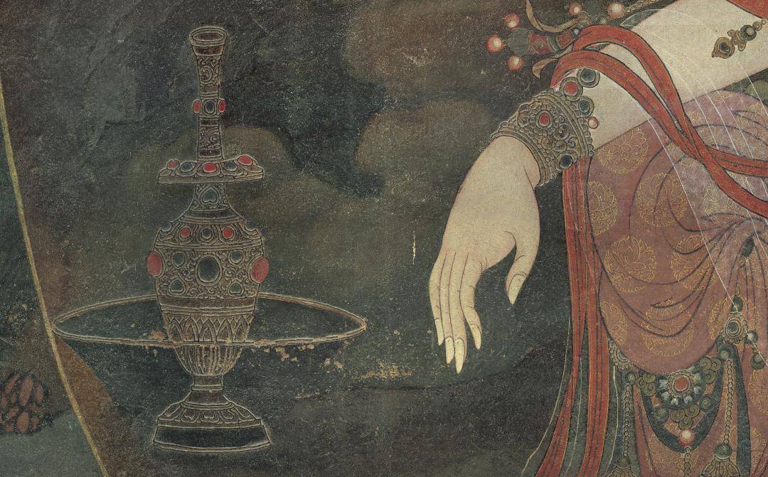 水月观音中韦驮像水月观音中善财童子水月观音中金毛吼水月观音中白