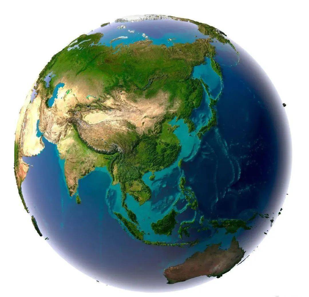 亚洲地图地形图简单图片