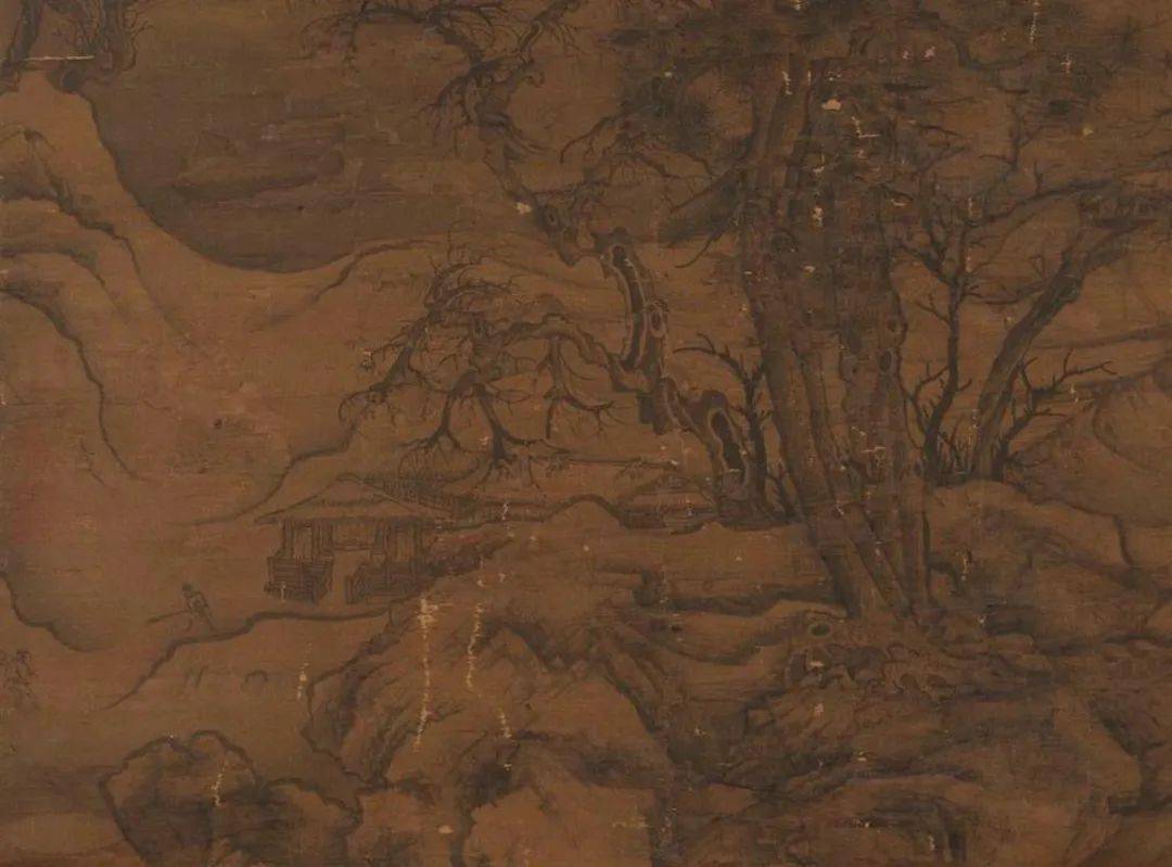 中国历代名家笔下的寒林图,真好看!_李成_平远_局部