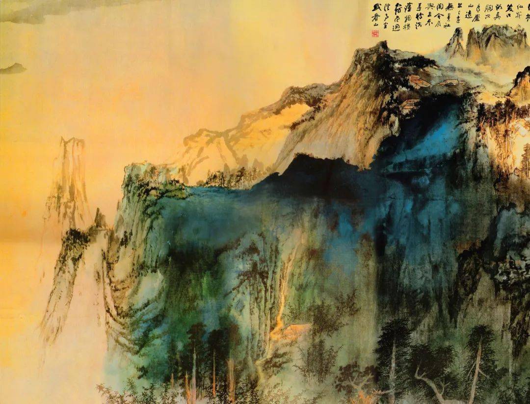 张大千绝笔之作,被震撼到了!_庐山_峰峦_画面