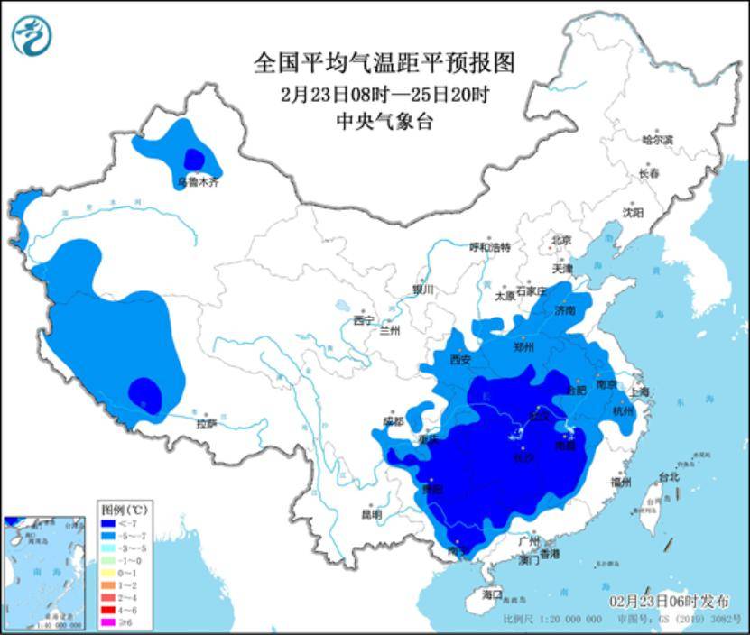 未来三天国内天气预报(2月23日)_地区_部分_西藏