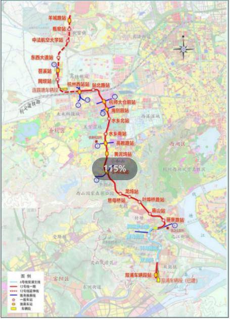 全自动运行 ah型车!地铁新线环评公示~_工程_杭州_建设