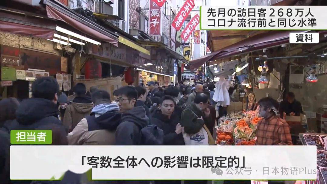 2024年赴日游客1月份超268万人,中国游客恢复至疫情前55.
