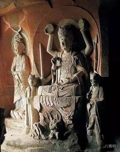 不空羂索观音菩萨像,南宋北山,古名龙岗山,位于重庆市大足县西北方向