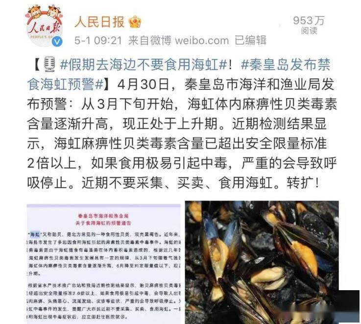 青岛开春即肥的"草根"海鲜,10元四斤,食用不当毒性堪比眼镜蛇_海虹