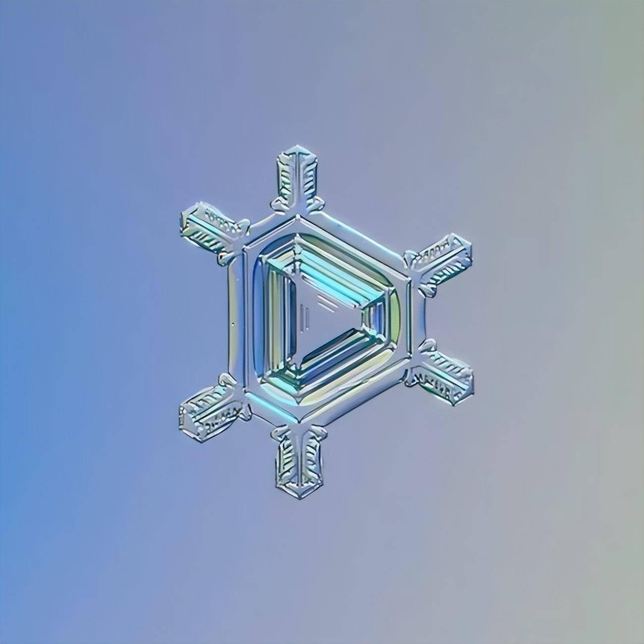 不一样的唯美雪花_作品_三角形_六边形