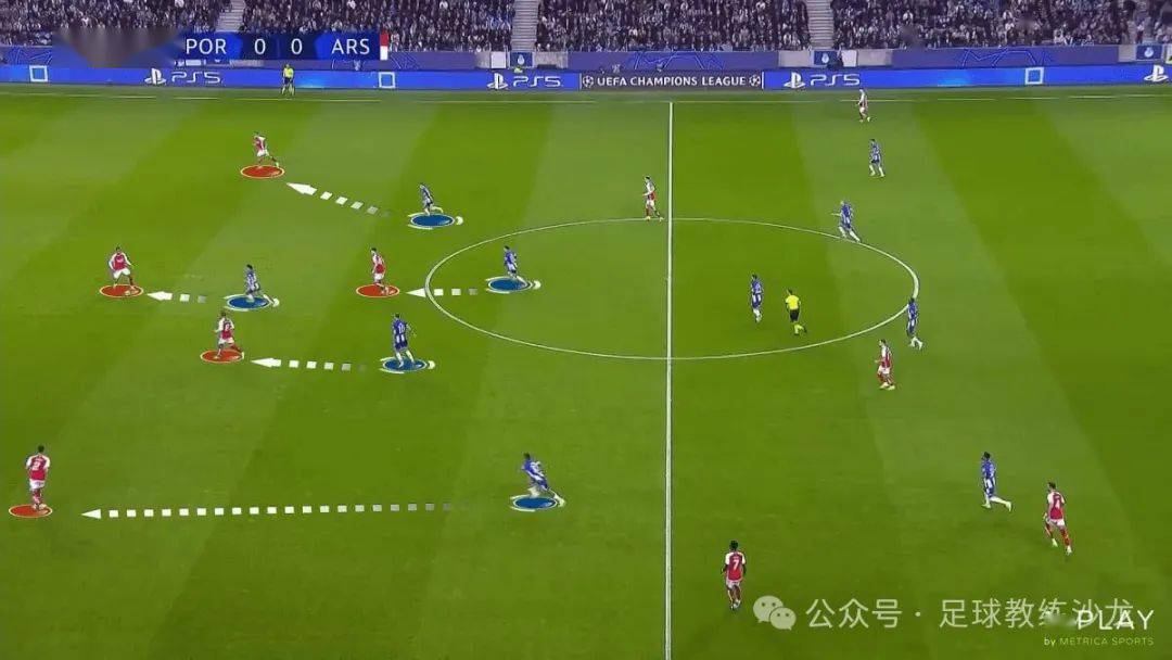 战术分析:波尔图对阵阿森纳——欧冠16 强首回合_比赛_控球_空间