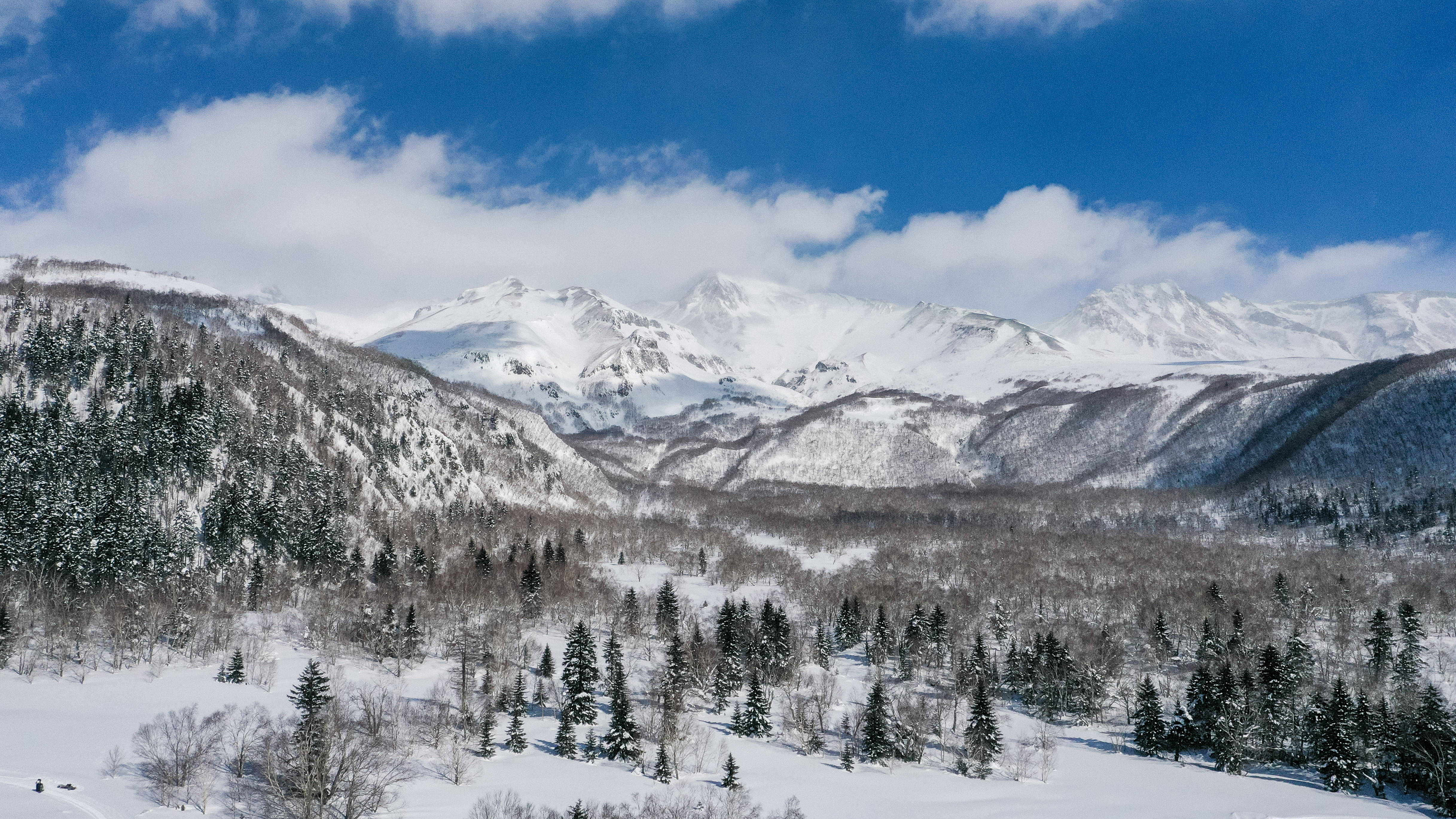 长白山雪景摄影图片