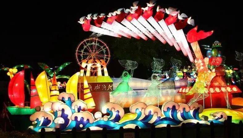 烁烁花灯一夜浓,作者:王健强元宵节前夜万绿园观灯