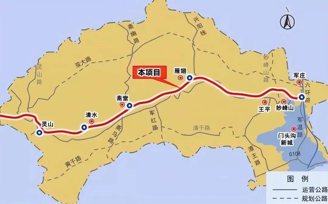 109高速路门头沟路线图图片