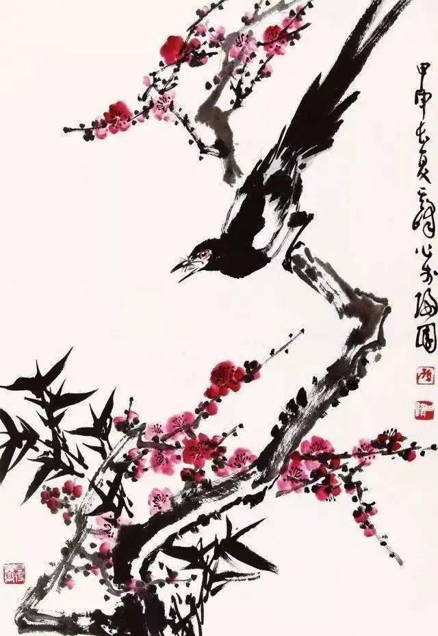 赏国画名家画喜鹊,喜上眉梢!_田世光_徐悲鸿_牛郎织女