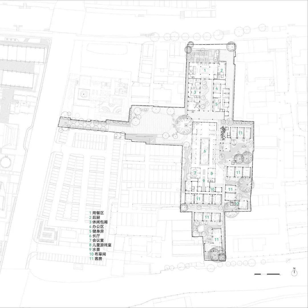 老廠房改造成藝術酒店|繭·酒店_建築群_關係_蠶繭