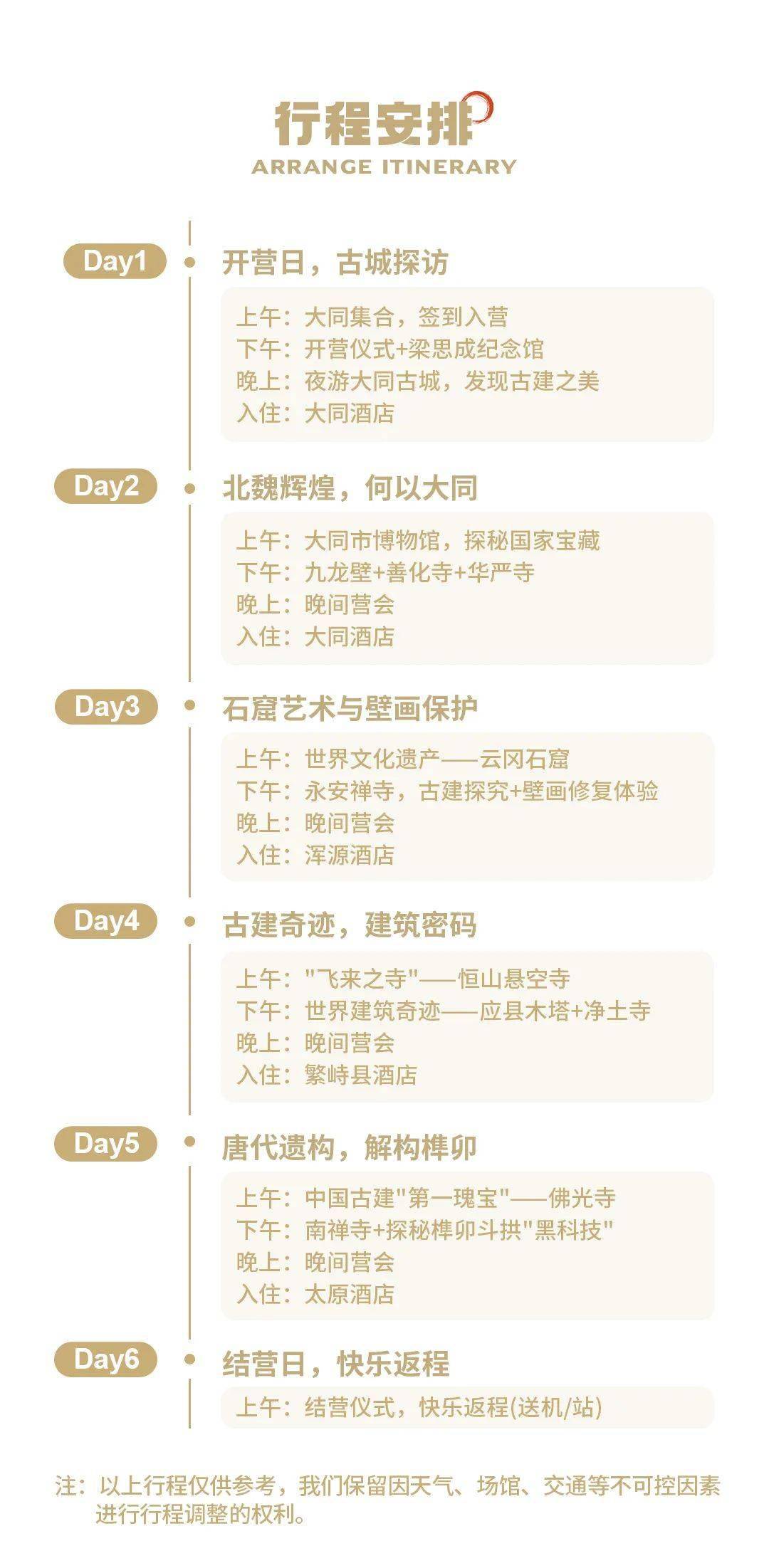 2024暑假博物中国 | 山西古建保护探索游学营_大同_文物_千年