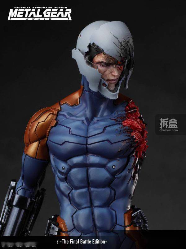 gecco合金装备生化忍者灰狐战损版16游戏雕像