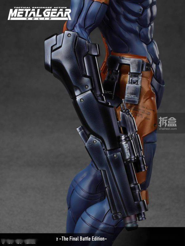 gecco合金装备生化忍者灰狐战损版16游戏雕像