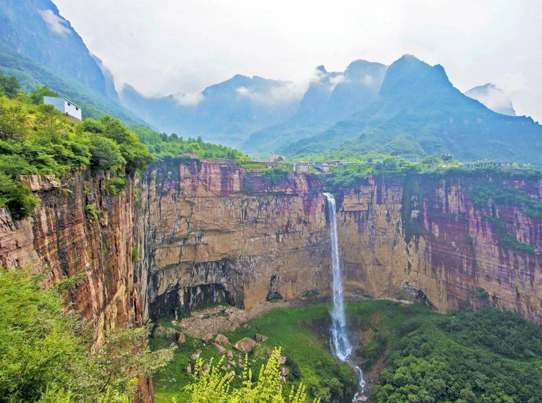 云台山风景区全景图片