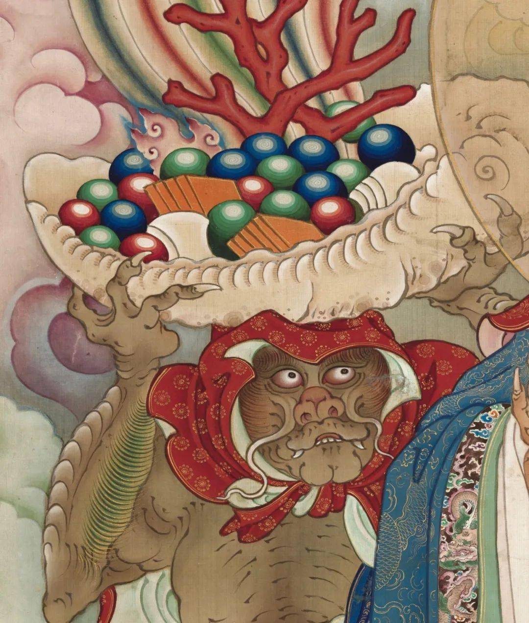 佛画中的龙——千手观音的随侍娑竭罗龙王_降雨_菩萨_版权