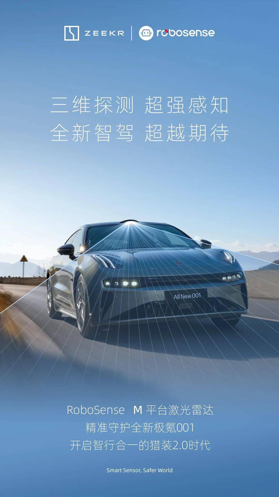 全新极氪001全系轿车标配RoboSense激光雷达上市_搜狐汽车_搜狐网