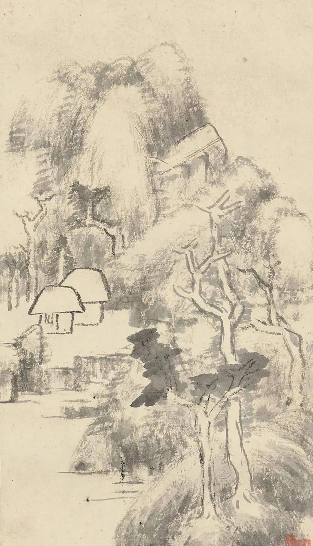 八大山人书画册 :寥寥几笔,气场全开_花鸟_山水_意境