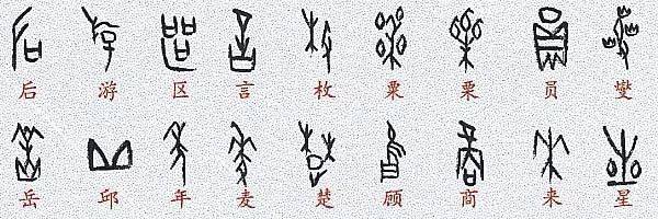 180个甲骨文姓氏写法---找一找你的甲骨文姓氏_文字_一面_象形
