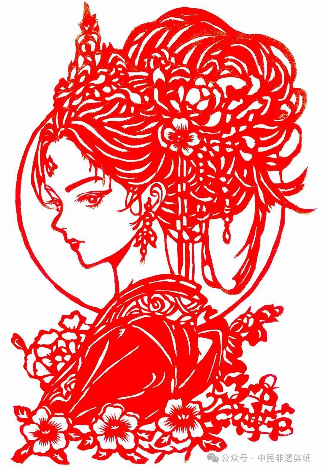 非遗剪纸献礼第114个三八国际妇女节