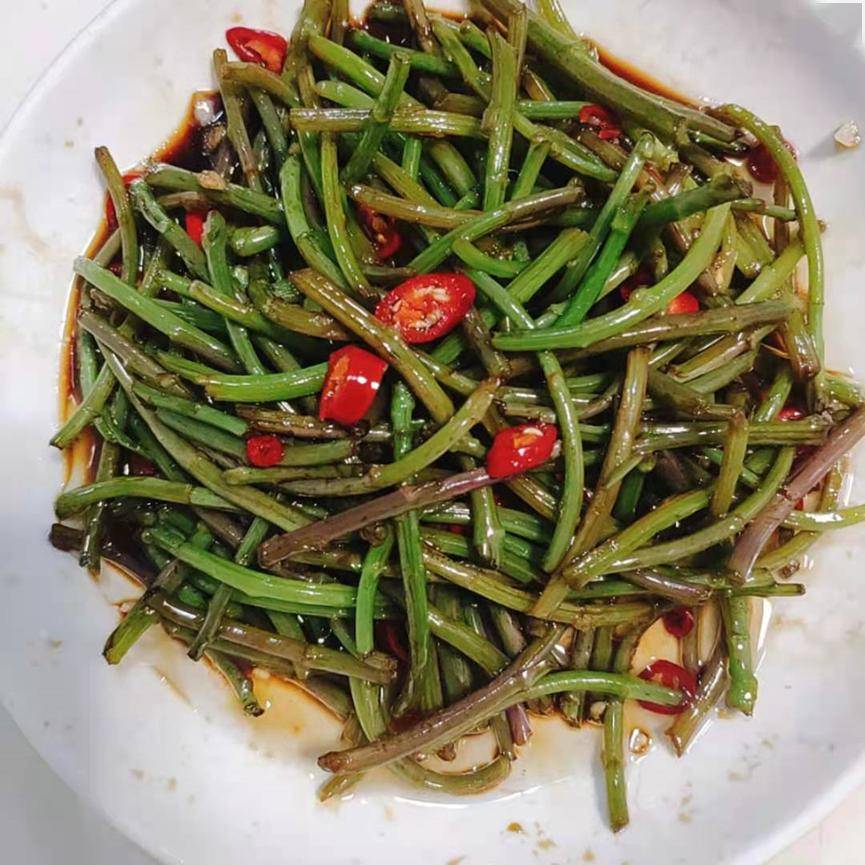 凉拌野生泥蒿超好吃!