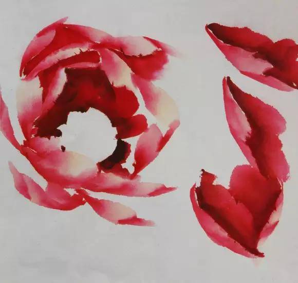 国画基础教程:写意牡丹的画法(附视频教程)_花瓣_笔尖_变化