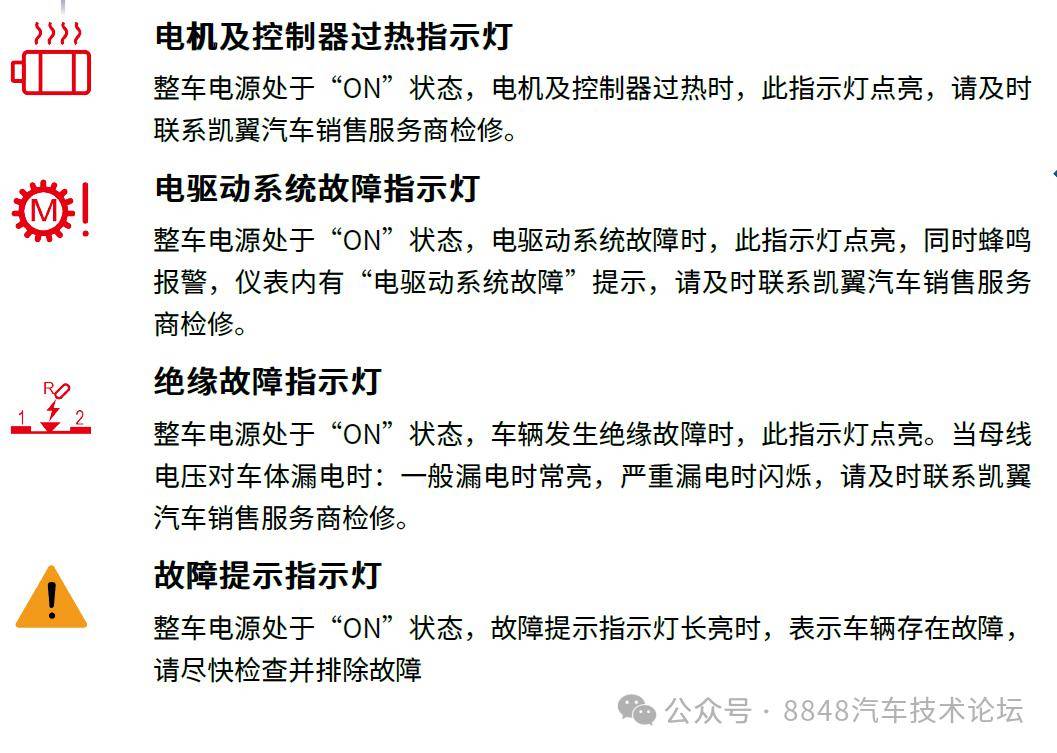 凯翼汽车:来来来看这几个仪表报警符号有吃不准的过来围观_搜狐汽车
