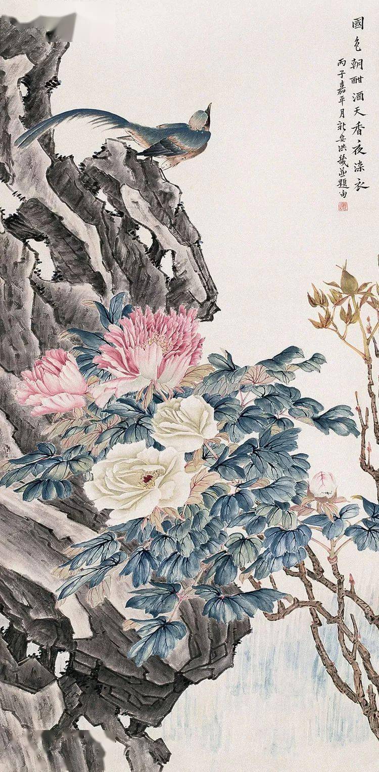他画的小写意花鸟存世不多却幅幅美得惊人