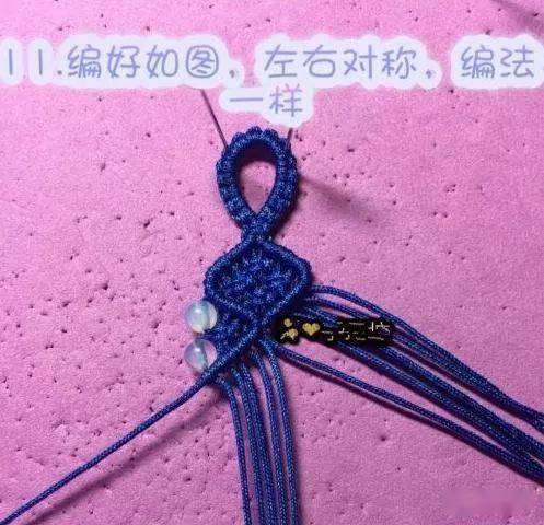 教你编绳用斜卷结雀头结平结做一款非常简单的手链想学