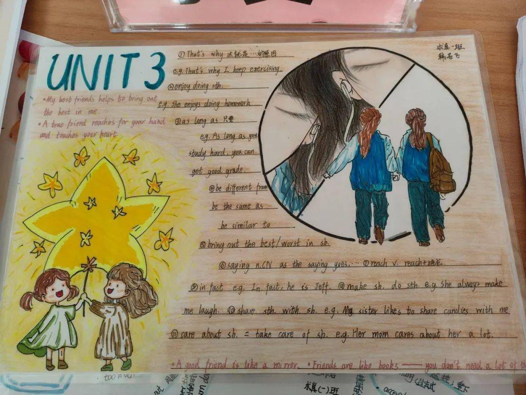 英语版手抄报,色彩斑斓,五彩缤纷,通过此种形式让学生的英语学习变得