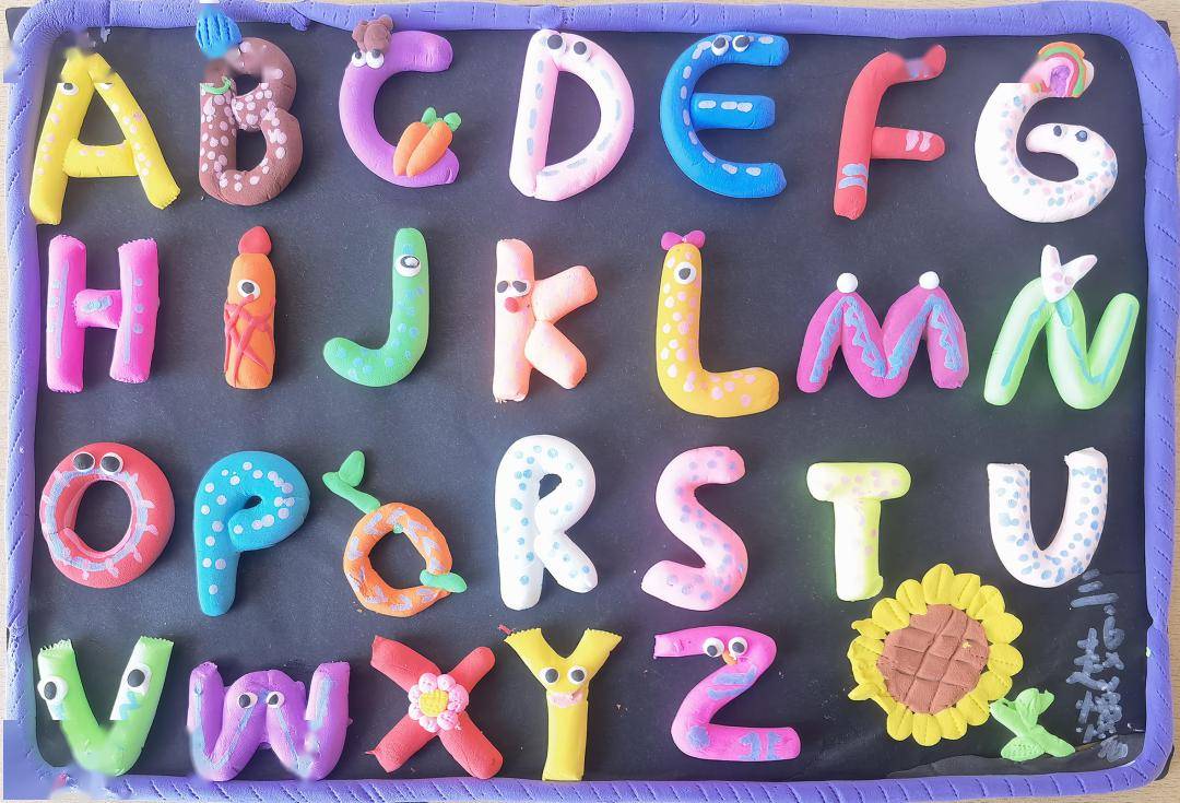 26个字母想象画发音图片