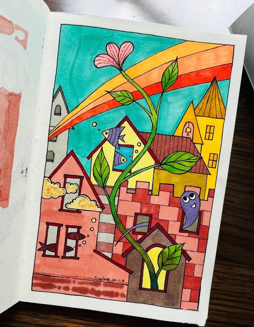 有一种浪漫,是我想为你画一张微信头像_作品_croma_绘画