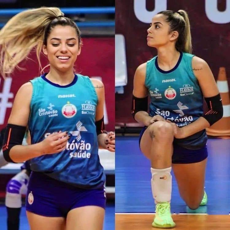 打排球的女生太漂亮了来自巴西和内马尔传绯闻还是双胞胎