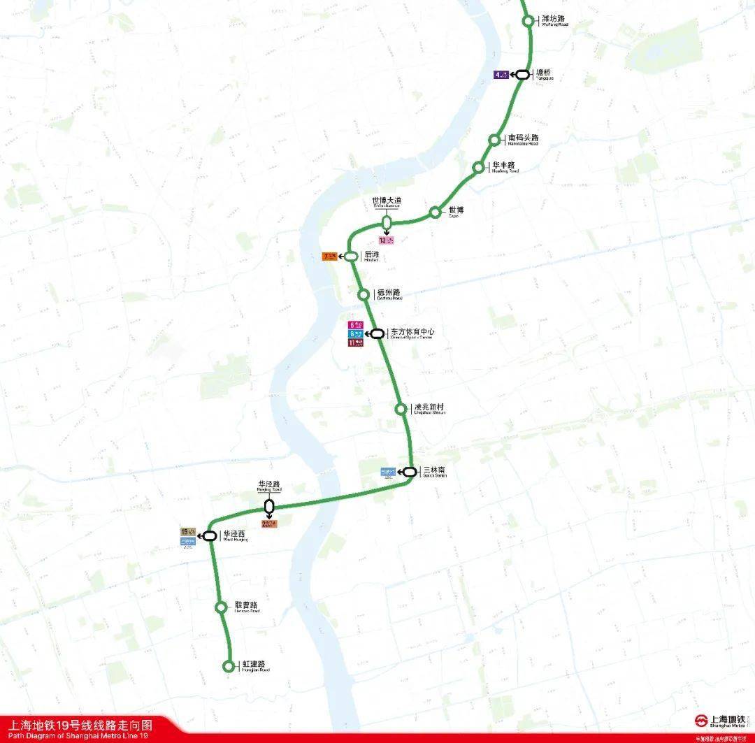 上海地铁19号线正式开工涉5个区直达高铁站有18座车站能换乘