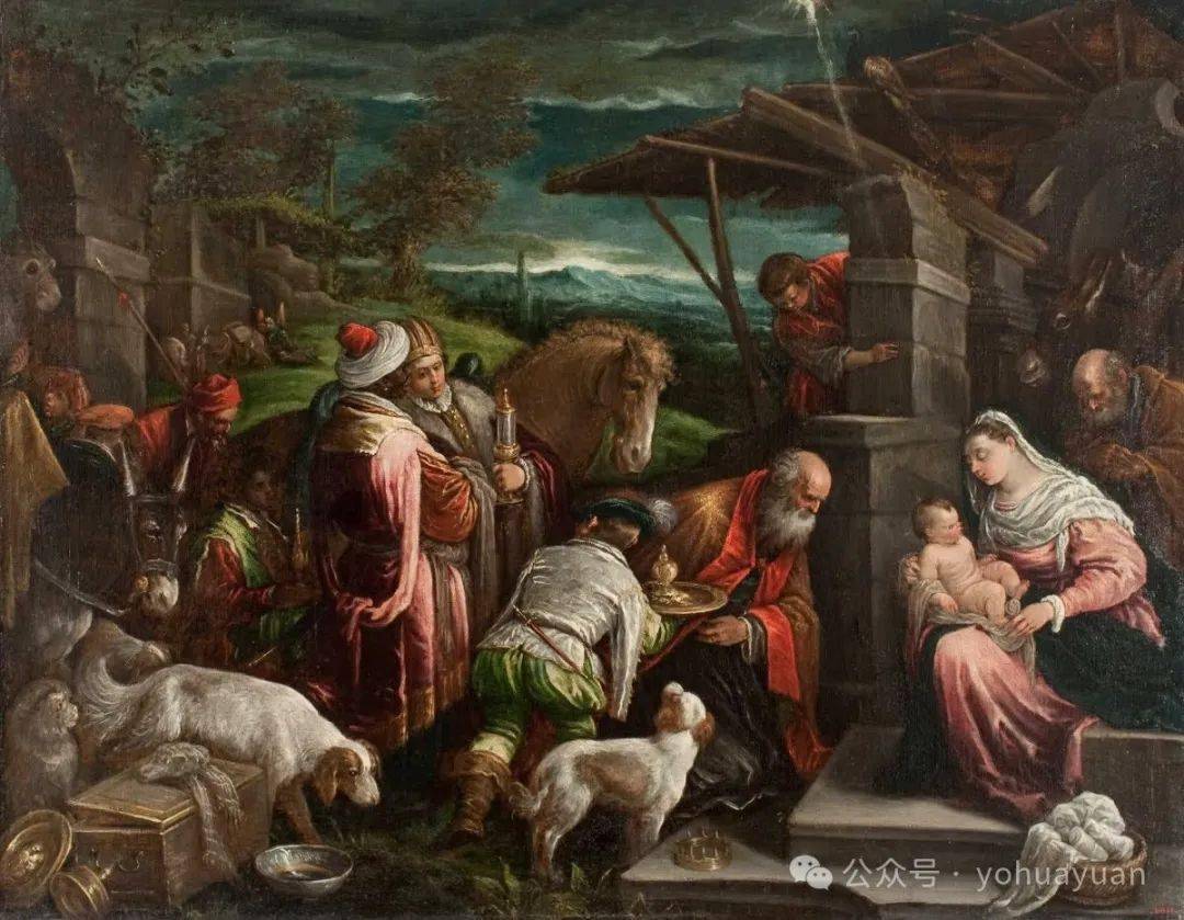 油画欣赏——jacopo bassano_场景_弗朗西斯科_父亲