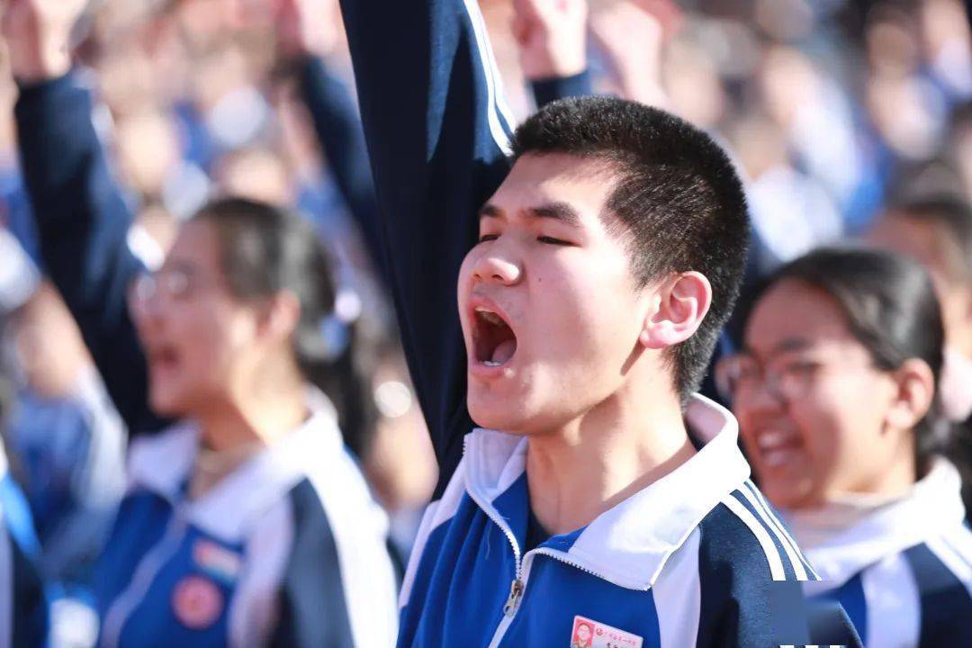 燃爆全场直击广饶一中一校区誓师大会现场