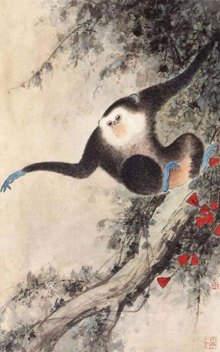 这位画猿,栩栩如生