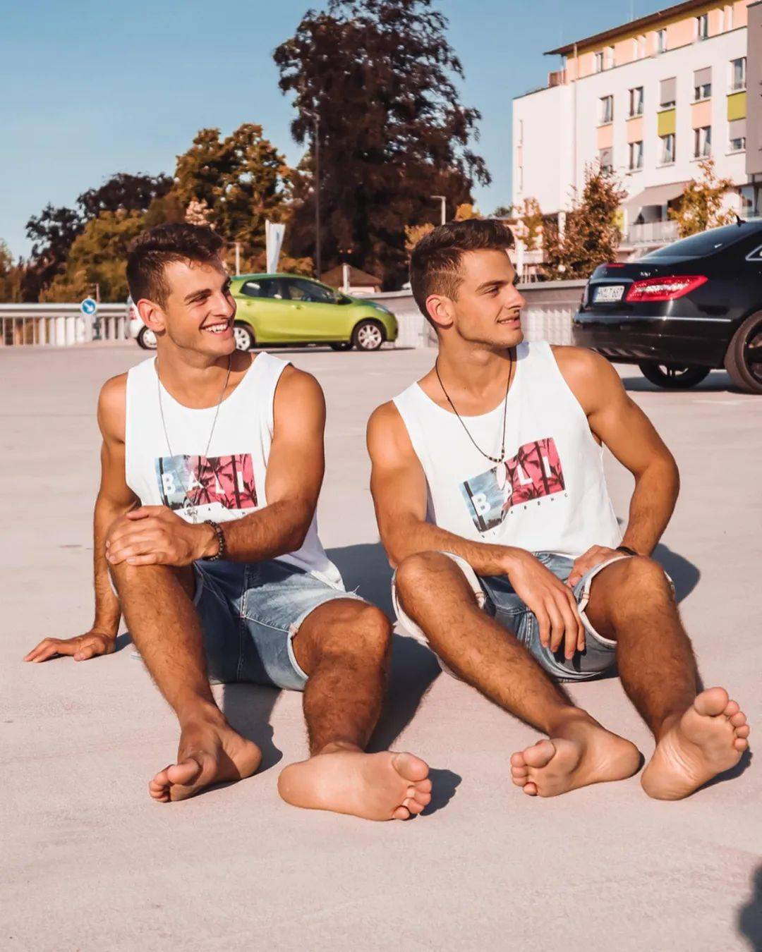 德国双胞胎男模参加德国超模大赛