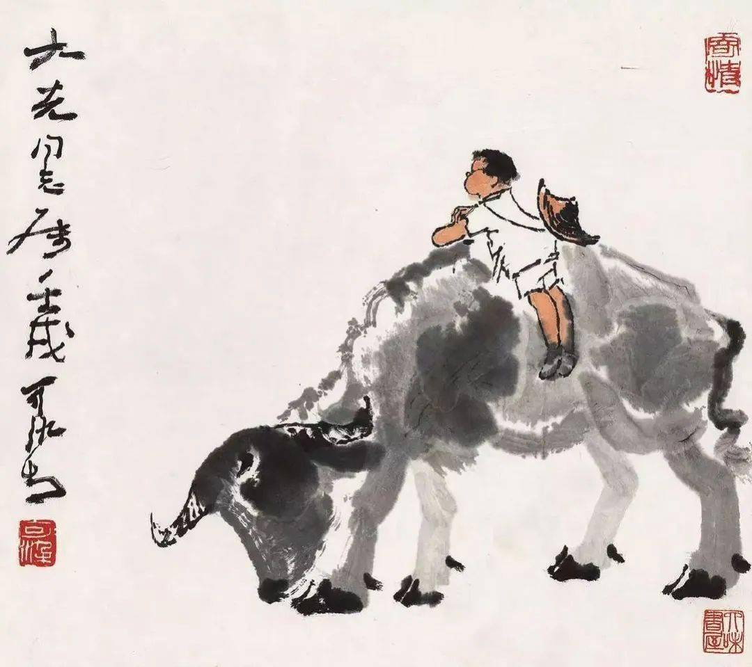 活灵活现！李可染笔下的牧童水牛欣赏_搜狐网