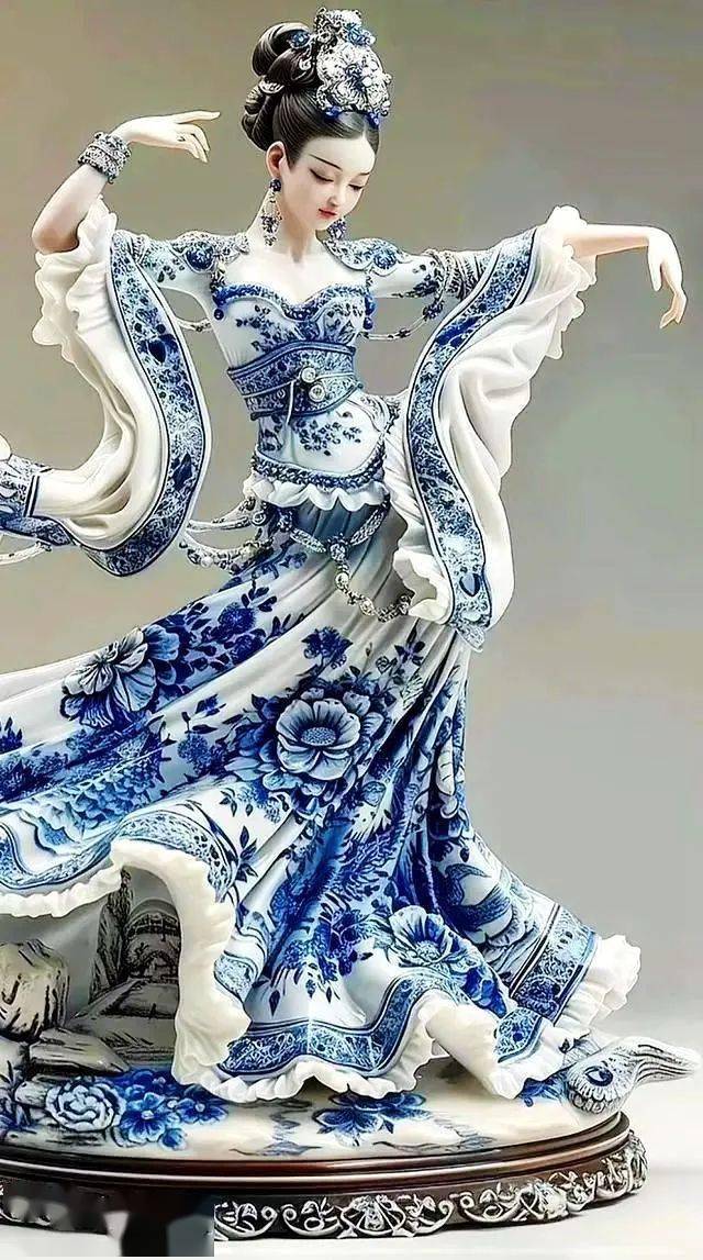 青花瓷美人,看醉了!
