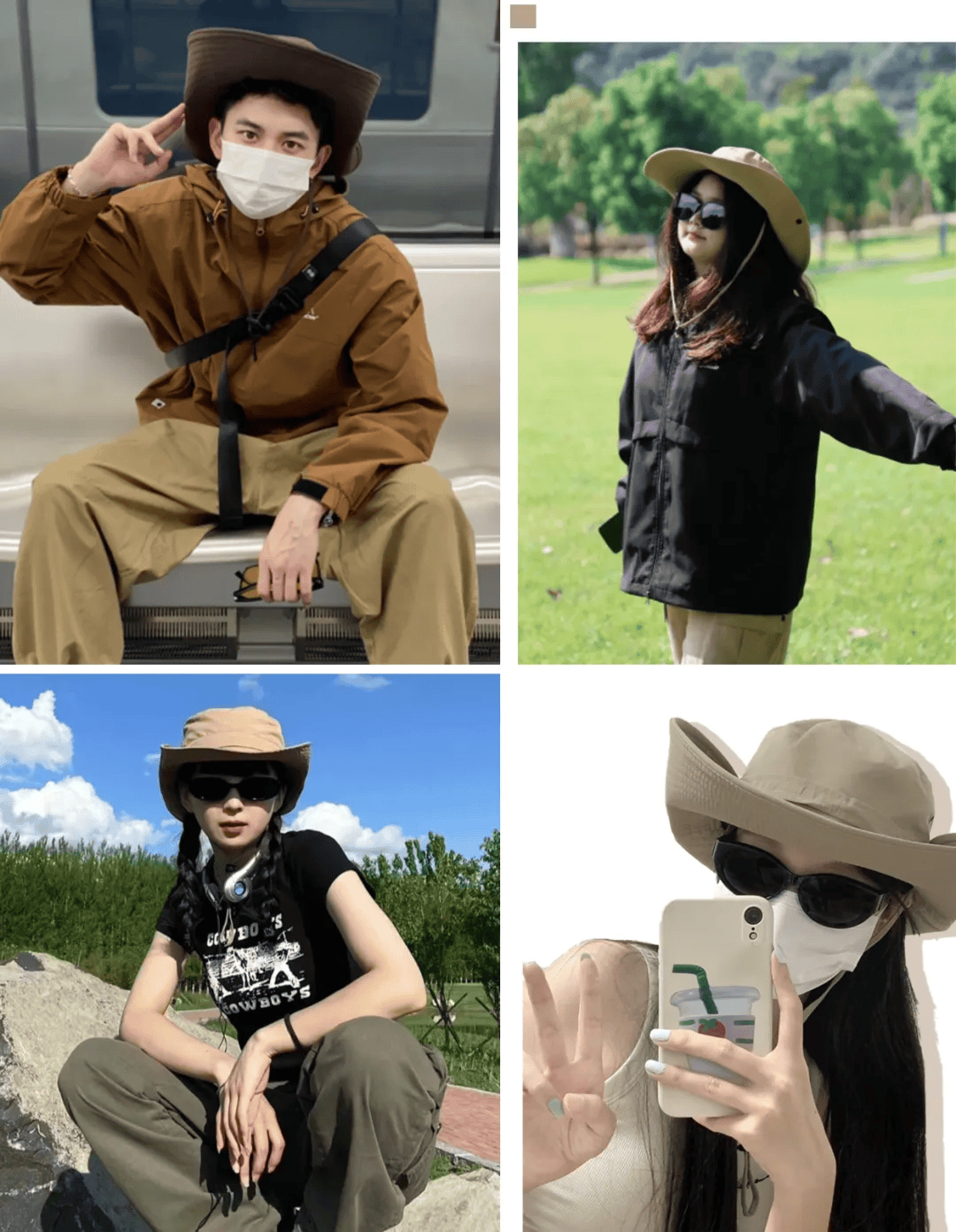 一顶帽子拯救一张脸颜值超高的防晒帽百搭显脸小时髦度猛up