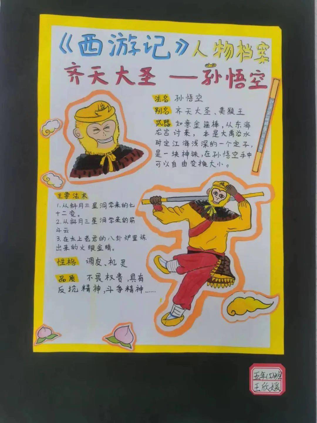 作家卡片怎么画图片